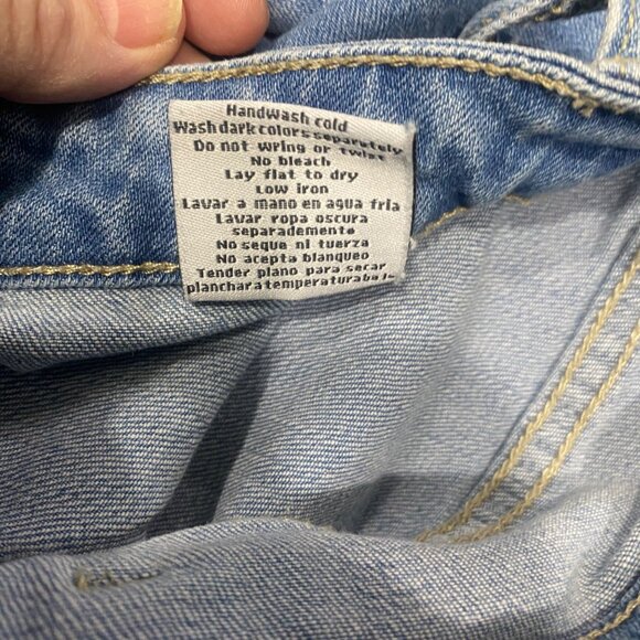 Judy Blue Cropped Flare Jeans Womens 3XL Light Wash Denim Raw Hem - Picture 5 of 14